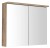 KAWA STRIP szafka z lustrem, oświetlenie LED 80x70x22cm, dąb emporio