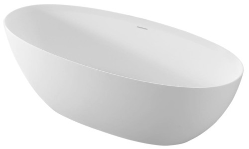 NOYA wanna wolnostojąca 170x76x56cm, solid surface, biały mat