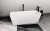 LEYLA wanna wolnostojąca 170x78x55cm, solid surface, biały mat #3
