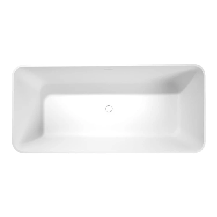 LEYLA wanna wolnostojąca 170x78x55cm, solid surface, biały mat #5