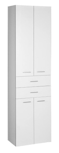 ZOJA/KERAMIA FRESH szafka wysoka, z szufladami 50x184x29cm, biała