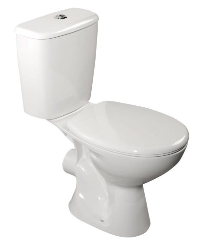 JUAN kompakt WC, odpływ poziomy, biały