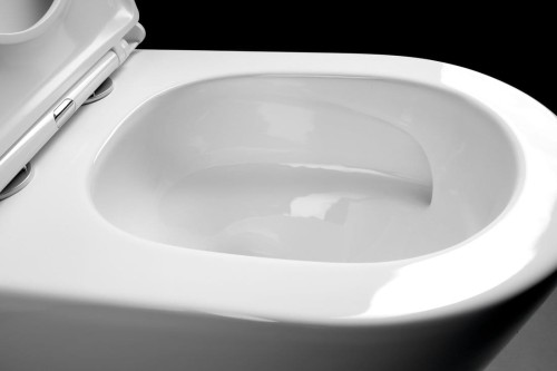 AVIS Vortex Rimless misa do kompaktu WC, odpływ dolny/tylny, biały #2