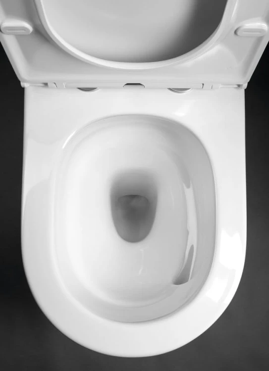 AVIS Vortex Rimless misa do kompaktu WC, odpływ dolny/tylny, biały #3