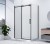 DRAGON BLACK kabina prysznicowa 1300x800mm wariant L/P