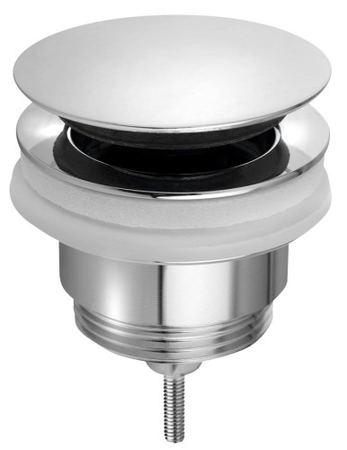 Odpływ umywalkowy 5/4”, klik-klak, duży korek, 10-45mm, chrom