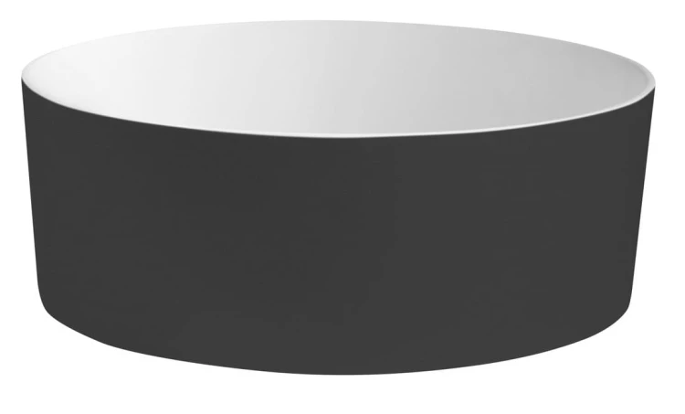 THIN umywalka nablatowa Ø38 cm, biały mat/carina #4