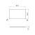 Rysunek techniczny - Blat Rockstone 81x1,2x47cm, biały mat