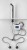 Bateria sensorowa wysoka 6V DC (4xAA), stal nierdzewna mat #2