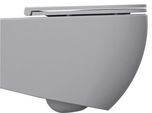 INFINITY miska WC wisząca, Rimless, 36,5x53cm, stone grey #2