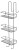 CHROM LINE druciana półka prysznicowa 240x680x220mm, chrom