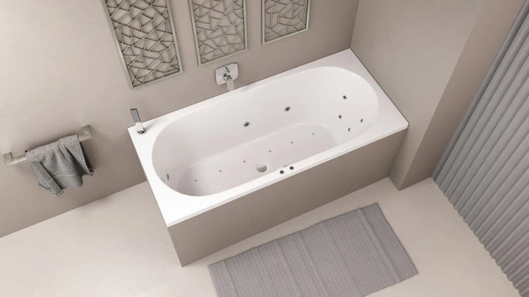 ASTRA B wanna z hydromasażem, 165x75x48cm, Active Hydro-Air, chrom #6