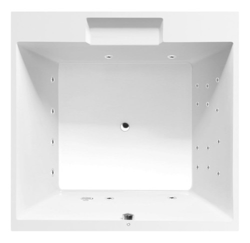 CAME wanna z hydromasażem, 175x175x50cm, Attraction Hydro, chrom