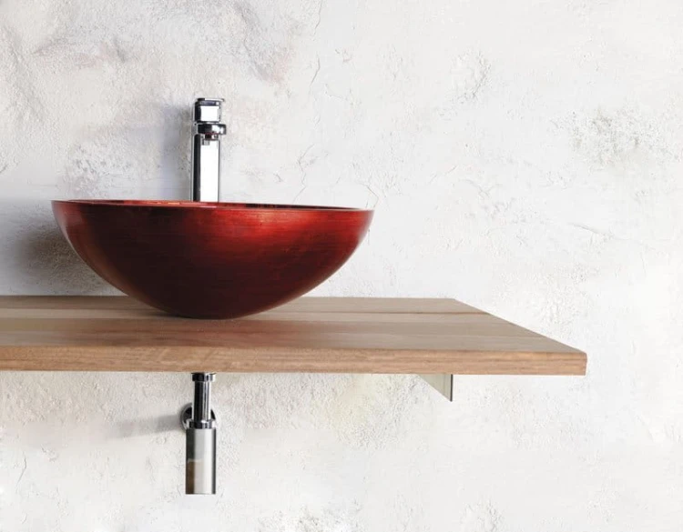 MURANO ROSSO IMPERO umywalka szklana nablatowa, średnica 40cm, czerwona #3
