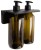 GROUPER podwójny wiszący dozownik mydła, 2x500ml, brąz
