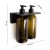 Rysunek techniczny - GROUPER podwójny wiszący dozownik mydła, 2x500ml, brąz