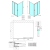 Rysunek techniczny - EASY BLACK kabina prysznicowa 1200x700mm wariant L/P