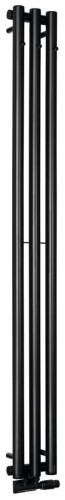 PILON grzejnik łazienkowy 196x1800mm, 3 wieszaki, czarny mat