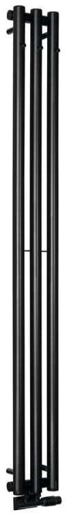 PILON grzejnik łazienkowy 196x1800mm, 3 wieszaki, czarny mat
