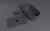 REDUTA wanna wolnostojąca 150x75x58cm, kompozyt, antracyt mat #2