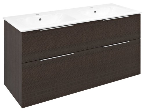 CIRASA szafka umywalkowa 118,4x64x46cm, rustykalna pinia