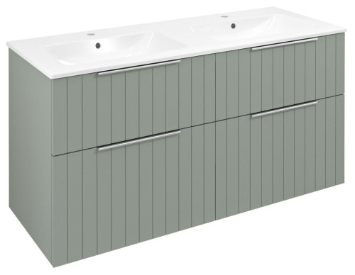 CIRASA STRIP szafka umywalkowa 118,4x64x46cm, verde