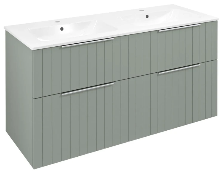 CIRASA STRIP szafka umywalkowa 118,4x64x46cm, verde