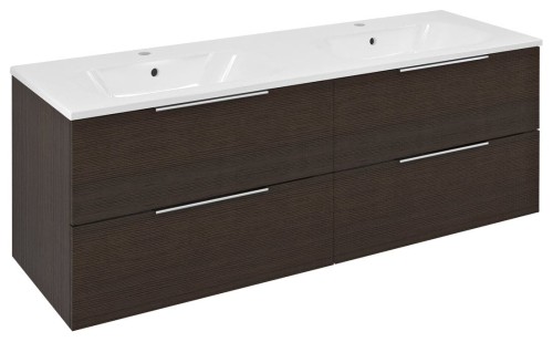 CIRASA szafka umywalkowa 139,6x52x46cm, rustykalna pinia