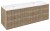 CIRASA STRIP szafka umywalkowa 139,6x52x46cm, dąb alabama