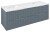 CIRASA STRIP szafka umywalkowa 139,6x52x46cm, siena