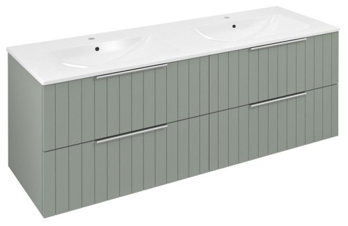 CIRASA STRIP szafka umywalkowa 139,6x52x46cm, verde