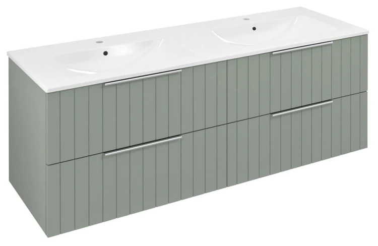 CIRASA STRIP szafka umywalkowa 139,6x52x46cm, verde
