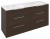 CIRASA szafka umywalkowa 139,6x75x46cm, 3x zsuflad, rustykalna pinia