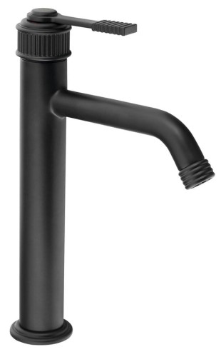 VERSI bateria umywalkowa, wysokość 240mm, czarny mat