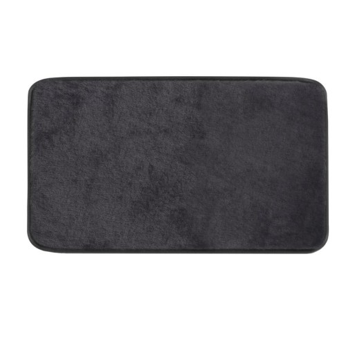 FUZZY dywanik łazienkowy, 50x80cm, 100% polyester, antypoślizgowy, czarny