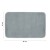 Rysunek techniczny - FUZZY dywanik łazienkowy, 50x80cm, 100% polyester, antypoślizgowy, azzuro