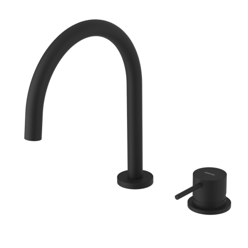 ULTRAMIX dwuelementowa bateria umywalkowa, czarny mat
