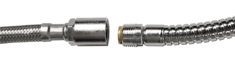 SET zamienne węże do baterii na brzeg wanny, F1/2"- F1/2",275cm, chrom #5