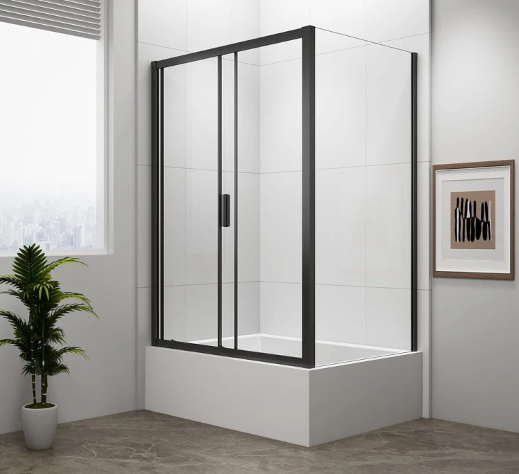 DEEP BLACK kabina prysznicowa 1100x900mm wariant L/P, szkło czyste #2