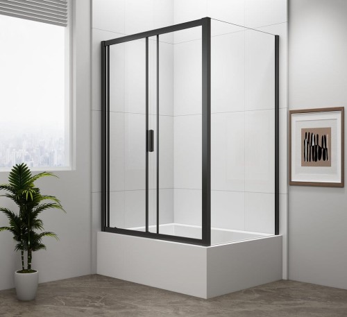 DEEP BLACK kabina prysznicowa 1200x900mm wariant L/P, szkło czyste #2