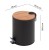 Rysunek techniczny - KENTA kosz na śmieci 5l, Soft Close , czarny mat/bambus