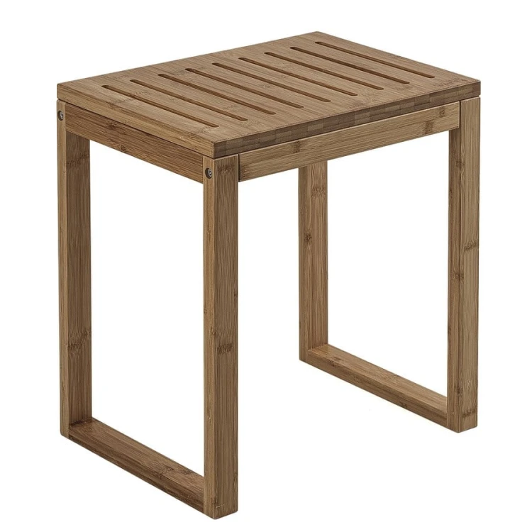 HIMALAYA taboret łazienkowy, 39,5x44,3x29,5cm, bambus