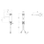 Rysunek techniczny - ULTRASAN bateria umywalkowa, chrom