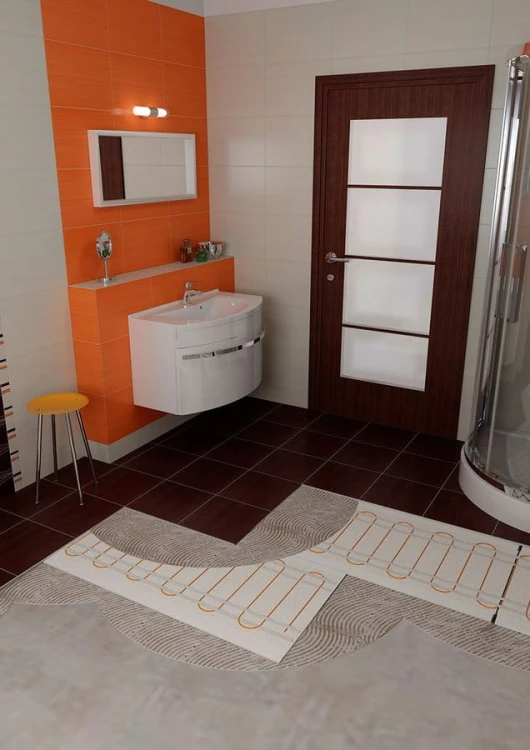 WARM TILES kabel grzejny lazienkowy, 2,8-3,5m2, 450W, dwużyłowy #3