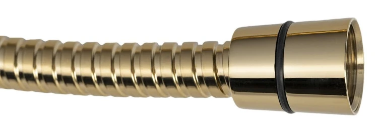 POWERFLEX wąż prysznicowy metalowy, 150cm, złoty #3