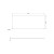 Rysunek techniczny - PREMIO blat kompaktowy 122x1,2x48,5cm, czarny mat