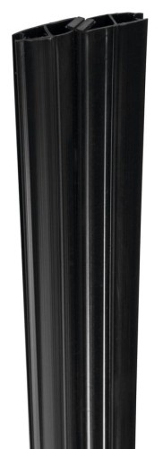 Zestaw uszczelek magnetycznych 45° do szkła 6/6mm, 2000mm, czarny