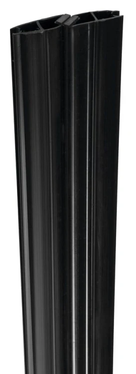Zestaw uszczelek magnetycznych 45° do szkła 6/6mm, 2000mm, czarny