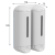 Rysunek techniczny - SHOWER MEDIUM podwójny dozownik mydła płynnego 2x250ml, biały