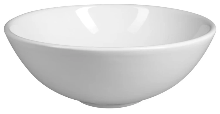 Umywalka ceramiczna nablatowa, średnica 40cm, biały #4